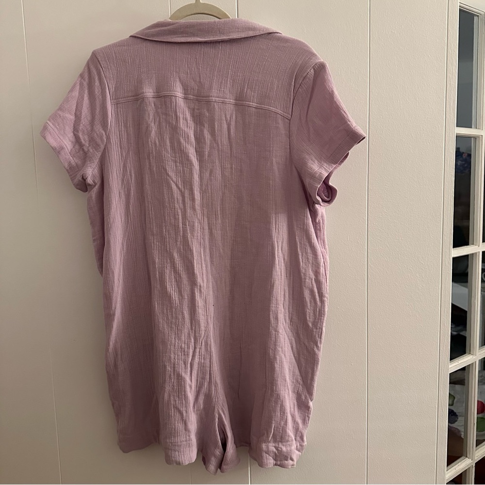HATCH The Lenora Romper in Lilac Cotton Gauze - Size 1 - Picture 5 of 5